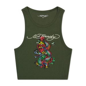 Dragon Heart Rib Knit Tank