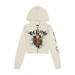 Sacred Heart Cropped Hoodie
