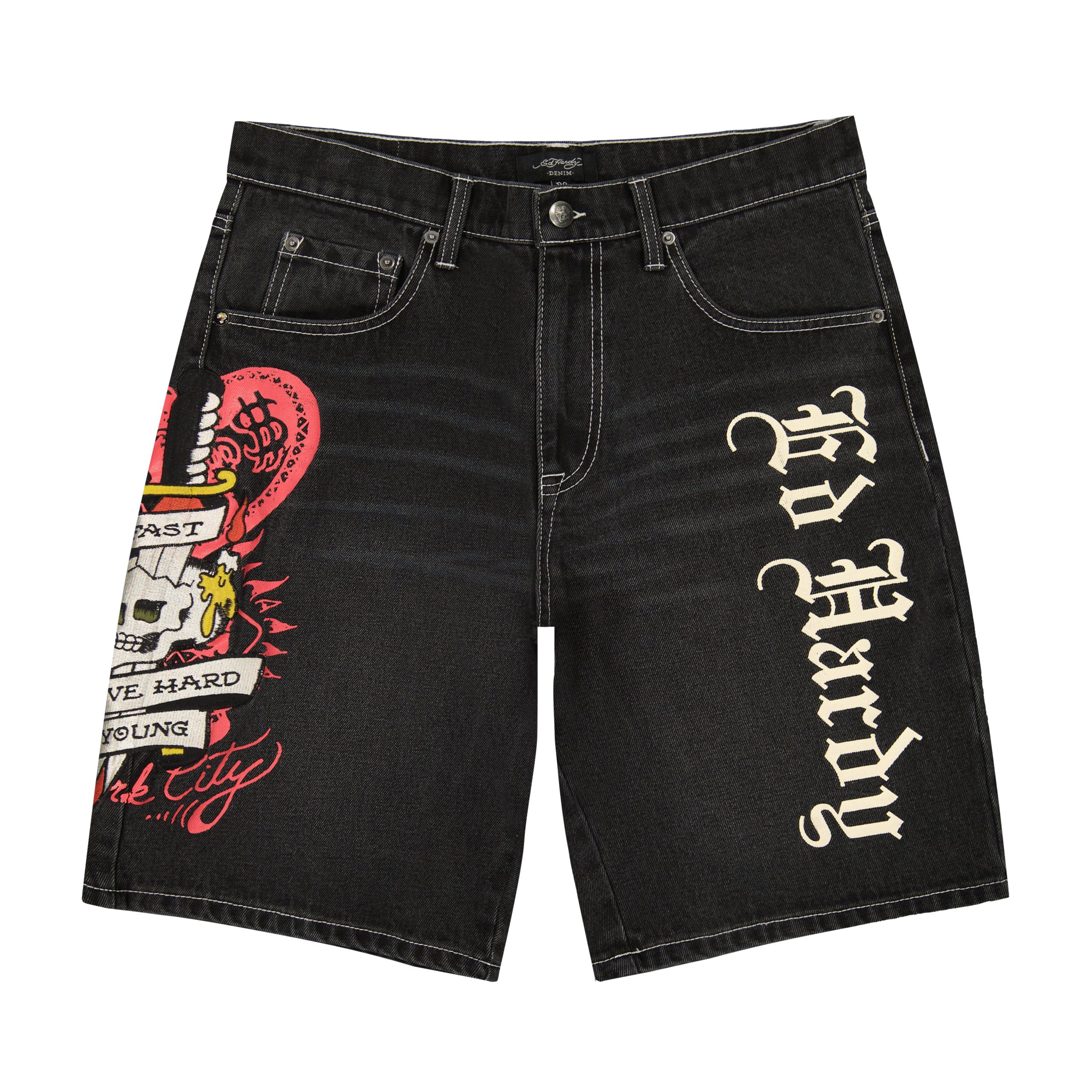 Live Fast Skater Short
