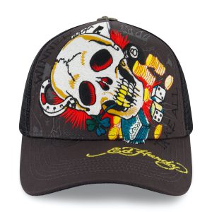 Ace Skull Trucker Hat